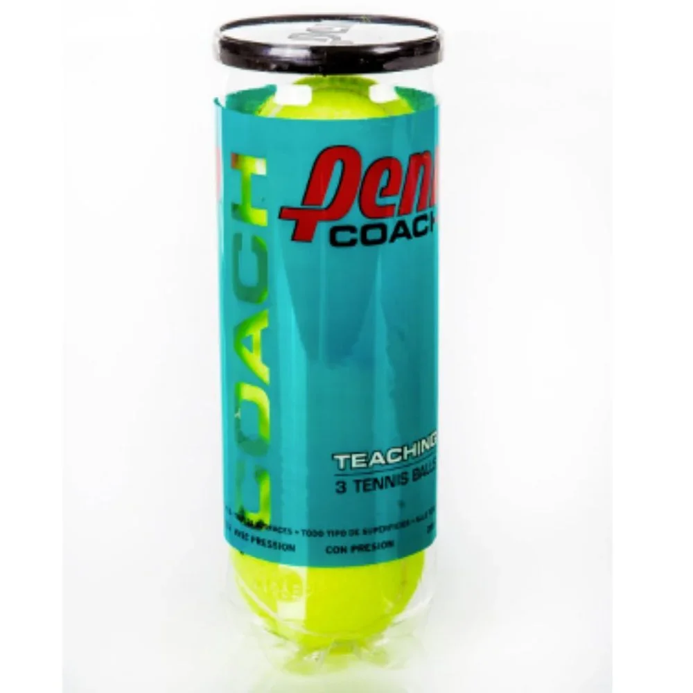 Penn Coach Optic Yellow Tennis Balls (1 Can = 3 Tennis Balls) - Picture 1 of 2